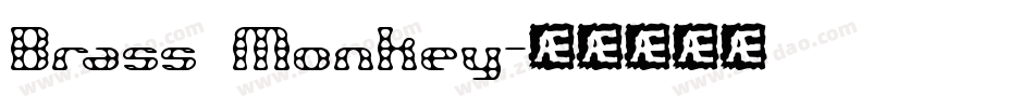 Brass Monkey字体转换